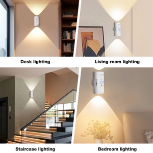 Nuevos Productos, Lámpara de Pared LED Magnética con Sensor de Movimiento, Reloj, Control Remoto, Enchufe USB Recargable, Luz Nocturna para Dormitorio - Product Image 5