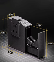 Nouveau Coffre-Fort T9 Monté Sous Table de Chevet pour Arme de Poing et Boîtier à Extraction Rapide avec Empreinte Digitale, Mot de Passe, Clé – Coffre-Forts pour Sécurité Maison et Bureau