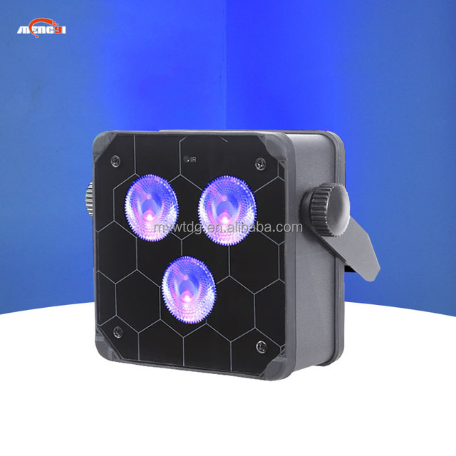 New Mini 3pcs 6in1 Battery Par Light Wireless Remote Control App Charging Dyeing Light