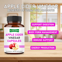 Cápsulas de Vinagre de Sidra de Manzana con Etiqueta Personalizada ODM, Suplemento Dietético que Apoya la Salud Intestinal y Promueve la Salud Digestiva para Mujeres