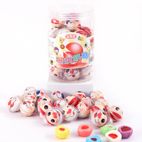 Halal Aardspin Oogbol 3D Explosie Gummy Candy Meerkleurig 24 Maanden Houdbaarheid OEM Fruitig Aroma Fruit Sandwich Hot