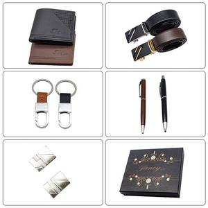 Set de Regalo para Hombre de 5 Piezas: Cinturón, Reloj, Cartera, Llavero y Bolígrafos, con Caja - Product Image 3