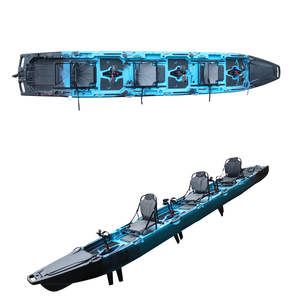 Vicking nouveau Design 18.6ft modulaire pédale pêche Kayak HDPE plastique dur 4 sections détachable canoë facile <span class=keywords><strong>à</strong></span> installer Transport - Product Image 6