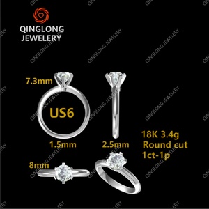 Bague en diamant cultivé en laboratoire certifié IGI, plaqué or 18 carats, taille ronde, 2 carats, D VVS, halo caché, bague de fiançailles pour femme - Product Image 4