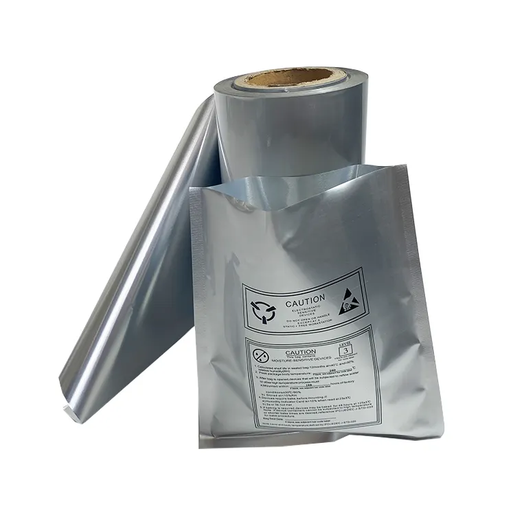 Factory direct sales PET//AL//PE ESD packaging of electronic components aluminum foil jumbo roll