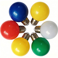 Ampoule LED G60 E26 E27, lampe globe en plastique, AC 85-265V, ampoules colorées pour fête, mariage, Halloween, Noël