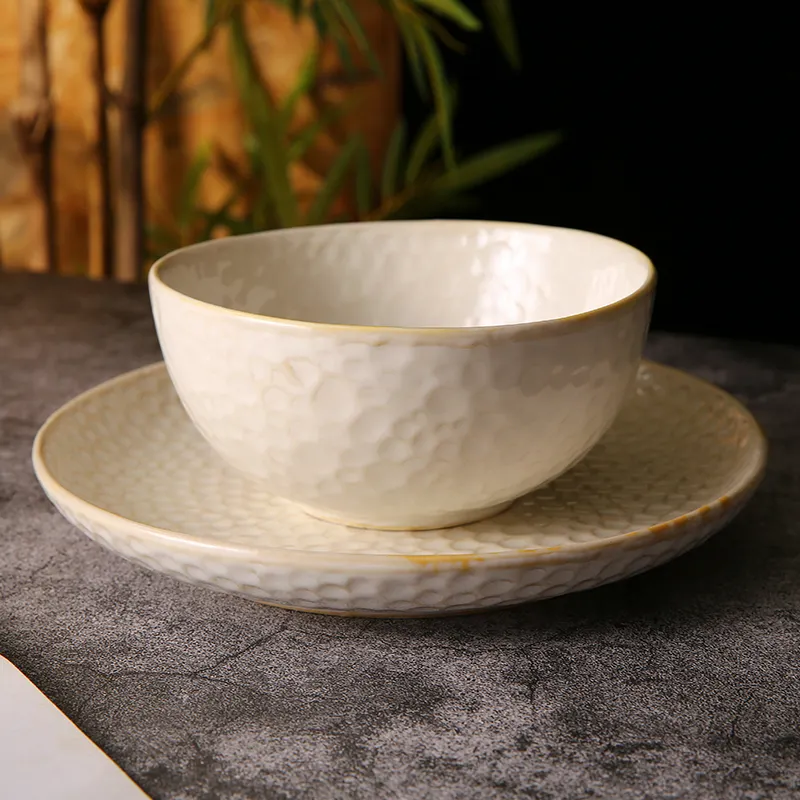 WEIYE Rural Customization Personalized Round Ceramic Bowl New Style Design Salad oatmeal Porcelain ceramic soup bowl