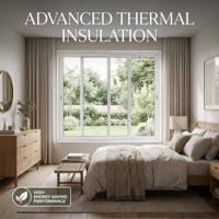 Ventanas Corredizas de Aluminio de Alta Transparencia, Estilo Moderno, Ahorro de Espacio, Marco Delgado, para Balcón de Vivienda o Villa