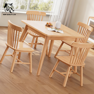 Mesa de comedor cuadrada de madera, diseño nuevo, muebles de comedor, precio bajo de fábrica en China, OEM ODM, en stock, lista para enviar. - Product Image 2
