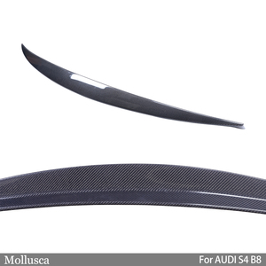 For B8 B8.5 Sedan Style Carbon Fiber <b>Rear</b> <b>Spoiler</b> Trunk Wing 2008-2016 - Product Image 4