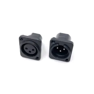 Wholesale Three Core Straight Pin Balanced Audio Equipment Connector 3-Pin XLR Female Socket