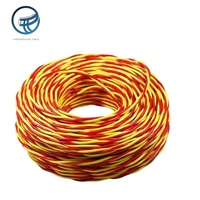 RVS Hausverdrahtungskabel 2*0,5 0,75 1 1,5 2,5mm Rot Blau Flexibles Verdrilltes Kupferkern-Kabel PVC-Isoliert 250V Heimdekoration