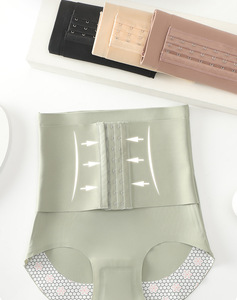 Women's High-Rise <strong>Shapewear</strong> <strong>Seamless</strong> Slim Panties Tuck Buttock Lift Floating Antibacterial <strong>Underwear</strong> with Breathable Feature - Product Image 1