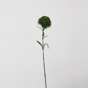 Clavel verde flor artificial goma suave Bola <span class=keywords><strong>de</strong></span> cebolla sensación hidratante Bola <span class=keywords><strong>de</strong></span> <span class=keywords><strong>Pelo</strong></span> planta paisaje decoración flor - Product Image 6