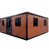 Casa Contenedor Modular Expandible de 40 pies, Panel Sándwich de Acero, Diseño Moderno, Resistente al Agua y Huracanes, Villa Hotel de Lujo