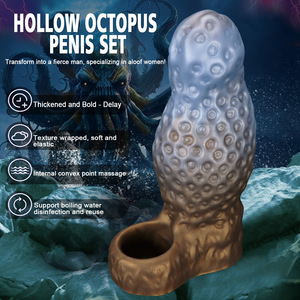 Préservatifs de forme unique, épaissis et allongé<span class=keywords><strong>s</strong></span>, manchons de pénis creux, masturbateurs texturé<span class=keywords><strong>s</strong></span> pour massage, jouets sexuels SM pour adultes, jouets sexuels gays - Product Image 3
