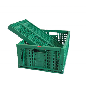 Heavy Duty Agricultural Supermarket Delivery Fruit Food Storage <strong>Logistic</strong> Plastic <strong>Stackable</strong> Foldable Collapsible Mesh Crates - Product Image 4