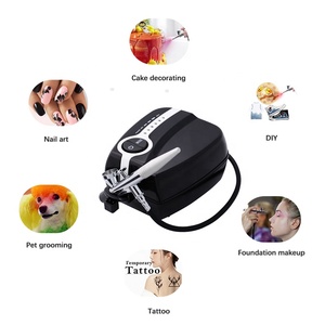 Kit en cuivre haute performance Compresseur électrique silencieux pour la peinture de maquettes, <span class=keywords><strong>l</strong></span>'art des ongles, le detailing, le travail de nuancement de précision - Product Image 2
