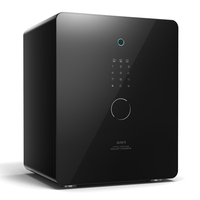 Luxuriöser Biometrischer Safe mit Elektronischem Digitalem Fingerabdruckschloss, Diebstahlsicherer Safe mit Acrylpanel für Zuhause, Büro und Hotel