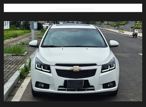 Đèn pha LED nâng cấp mẫu mới nhất cho Chevrolet Cruze 2009-2016, tích hợp đèn chiếu xa, đèn định vị ban ngày (DRL), kiểu mắt thiên thần, thấu kính <span class=keywords><strong>Projector</strong></span> - Product Image 4
