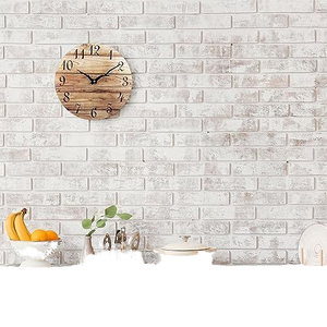 SWT Home Decoration Large Minimalist Vintage Wooden <strong>Clocks</strong> Decorative Metal 3D Digital <strong>DIY</strong> Wall <strong>Clock</strong> - Product Image 4