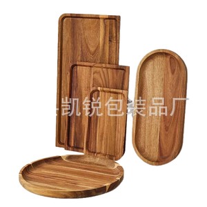 Wooden Serving <b>Tray</b> Rectangle For Food Eco Friendly Home Kitchen Use Cake Plate <b>Tea</b> <b>Tray</b> - Product Image 5