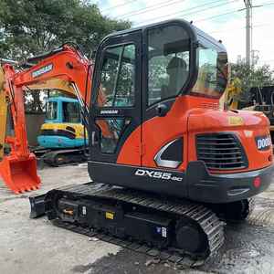 Excavatrice de fabrication coréenne Doosan, excavatrice sur chenilles Dx55-9C, mini 5t 6t, pelle à vendre, machines Dx55, excavatrices, bon prix - Product Image 3
