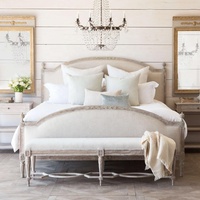 Luxe Style Français Bois Massif Rétro Chambre Constance Banc Lit Fin Tabouret Chaussure Tabouret Remplacement