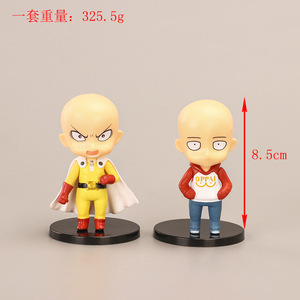 Vente en gros de figurines Saitama Genos Tatsumaki <span class=keywords><strong>Garou</strong></span> Q Version Figurals Jouets Poupées de décoration de voiture - Product Image 2