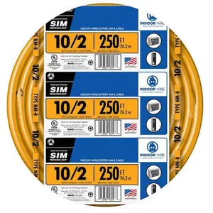 Cable conductor de cobre estándar de EE. UU., PVC, aislado, nailon, forrado, 14AWG, THHN, Cables eléctricos