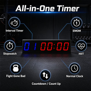 Reloj Digital Personalizado CHEETIE para Gimnasio y Crossfit, Temporizador LED para Entrenamiento con Cronómetro <span class=keywords><strong>Tabata</strong></span> Multifuncional - Product Image 4