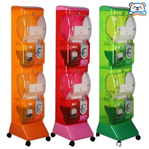 Distributeur automatique de capsules de jouets Gashapon blanc d'origine japonaise avec fonction vocale en anglais - Product Image 1