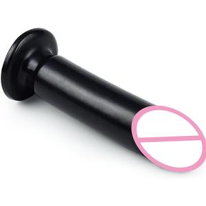 Plug Anal de Gran Tamaño con Forma de Misil, Sin Núcleo, con Ventosa, para Masturbación Femenina, Color Negro, Bomba Atómica - Product Image 2