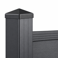 Panneau de clôture composite WPC pour extérieur, en bois-plastique, pour terrasse, cour, projets de cloisons décoratives