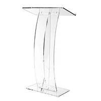Fabricant usine fournisseur clair acrylique pupitre Podium mobilier scolaire mobilier commercial