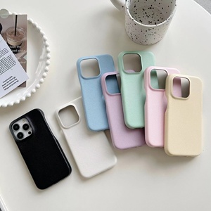 Tùy chỉnh chất lượng cao PU da điện thoại di động trường hợp đối với iPhone 15 bọc cạnh bảo vệ bao gồm - Product Image 1