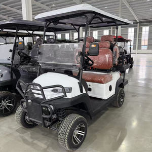 4 Seater Electric Golf <strong>Cart</strong> with Front Bumper &amp; Leather Seats Utility Golf Buggy - Product Image 4