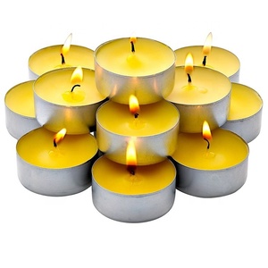 가정 장식 생일 부활절 및 디 왈리를위한 순수한 백색 밀랍 Tealight 양초-공장 직접 - Product Image 1