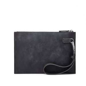 Pochette en cuir pour homme avec logo personnalisé, motif Crazy Horse, surface douce, imperméable, porte-monnaie professionnel - Product Image 3