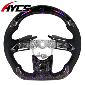 Volante Deportivo Personalizado de Fibra de Carbono Forjado con LED e Indicador de RPM para <span class=keywords><strong>Toyota</strong></span> Corolla 2020-2026 <span class=keywords><strong>GR</strong></span> <span class=keywords><strong>Yaris</strong></span> <span class=keywords><strong>GR</strong></span> <span class=keywords><strong>Sport</strong></span> <span class=keywords><strong>YARiS</strong></span> Cross - Product Image 1