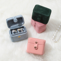 Boîte de rangement pour bijoux en cuir PU miniature personnalisée avec logo et couleur sur mesure, étui à fermeture éclair imprimé, motif uni, organiseur, cadeaux de voyage