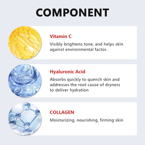 Nhãn hiệu riêng sản phẩm làm đẹp Vitamin C <span class=keywords><strong>ceam</strong></span> cho khuôn mặt chống lão hóa làm săn chắc với axit hyaluronic Hữu Cơ Collagen Hydrating & bright - Product Image 5