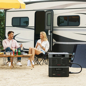 2000 Wát xách tay năng lượng mặt trời Trạm điện cho cắm trại khẩn cấp/cung cấp điện LiFePO4 pin lithium xách tay năng lượng mặt trời Máy phát điện - Product Image 3