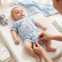 Baju Tidur Bayi Katun Lengan Pendek, Bodysuit Seluruh Badan untuk Bayi Baru Lahir, Pakaian Nyaman untuk Dipakai Sehari-hari