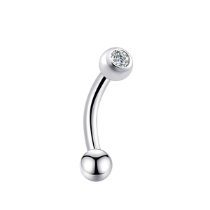 Eternal Metal Internally Threaded Curved Titanium Barbell F136 Eyebrow <strong>Lip</strong> Labret Piercing Jewelry Fashionable Piercing Jewelry - Product Image 3