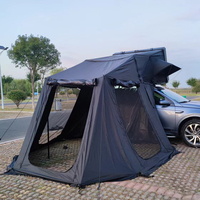 Côté véhicule 360 degrés 4X4 autoportant sans jambes 600D Oxford 270 degrés étendu auvent de voiture plus murs latéraux de pièce en maille