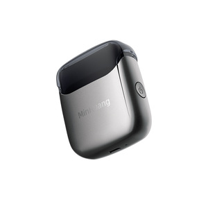 MinHuang Mini afeitadora eléctrica portátil para hombres con tres cuchillas, cuerpo metálico, recargable, bajo nivel de ruido - Product Image 2
