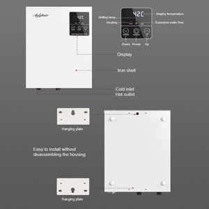 Calentador Eléctrico Instantáneo de Doble Potencia 12000W 13000W, Clase C de Ahorro Energético, para Gran Flujo, Demanda de 6L por Minuto - Product Image 6