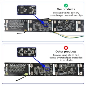 บอร์ดป้องกันแบตเตอรี่ BMS สำหรับสกู๊ตเตอร์ไฟฟ้า Xiaomi Mi 3/Mi 4 Lite 48V/36V 3-PIN/2-Pin - Product Image 6