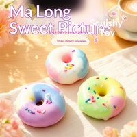 Jouet Squishy Donut Super Doux en Cire Faite à la Main, Balle Anti-Stress